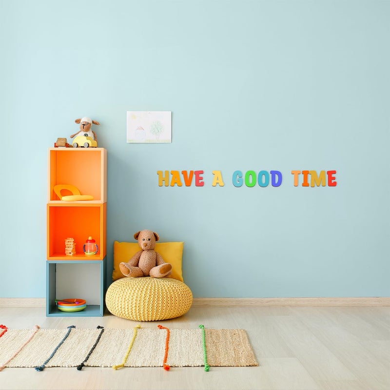 Focal20 Wooden Letters 4 Inch for Crafts Small Wood Letters 4 Inch Unfinished Wooden Alphabet Letters and Wooden Numbers for DIY Wall Decor Learning Spelling Birthday Party Home Decoration 72 Pcs - Image 5